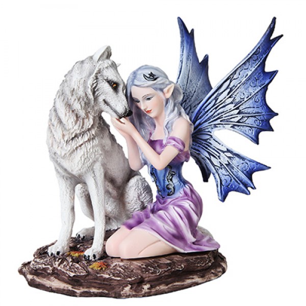 Fée & Wolf Statue