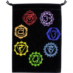Embroidered Pouch: Chakras