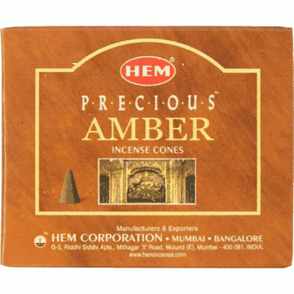 Amber Incense Cones