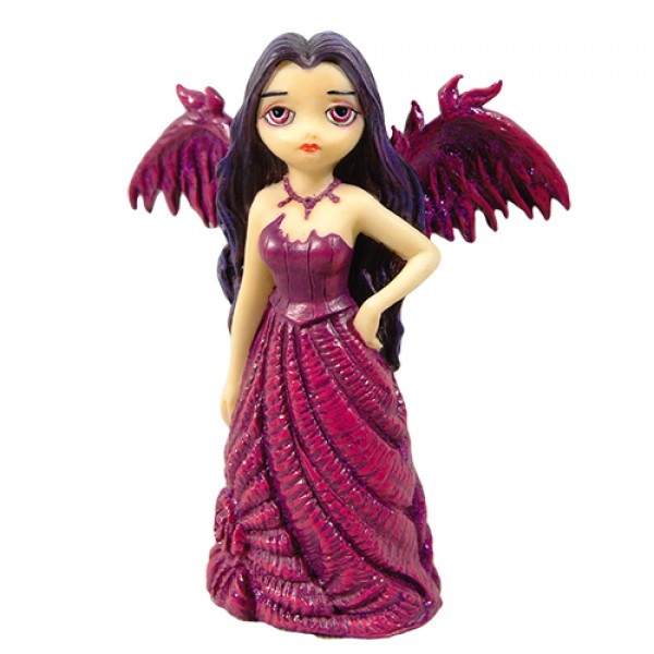 Figurine d'ange violet