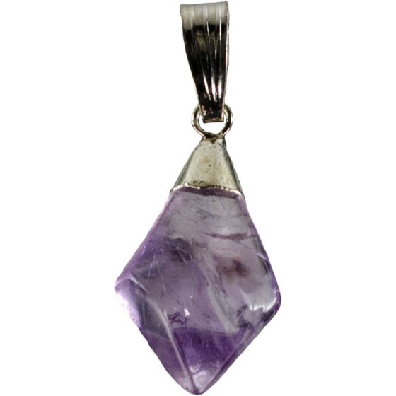 Amethyst Pendant, Polished Point Amethyst Pendant, Polished Point