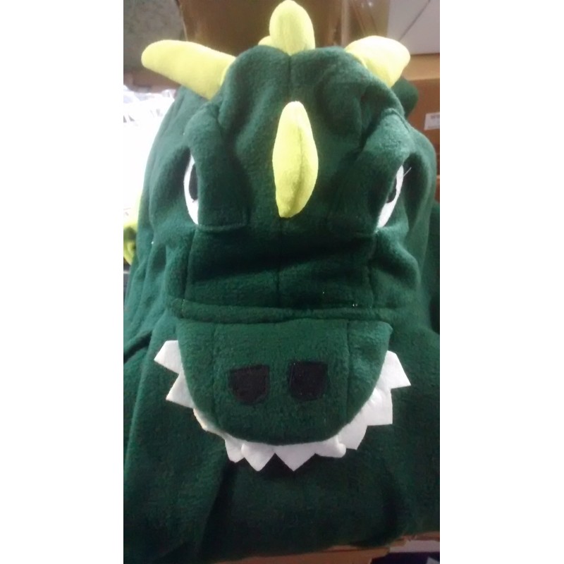 Child Sized Green Dragon Kigurumi Costume Pajamas
