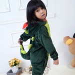 Child Sized Green Dragon Kigurumi Costume Pajamas