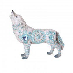 Turquoise Wolf Statue