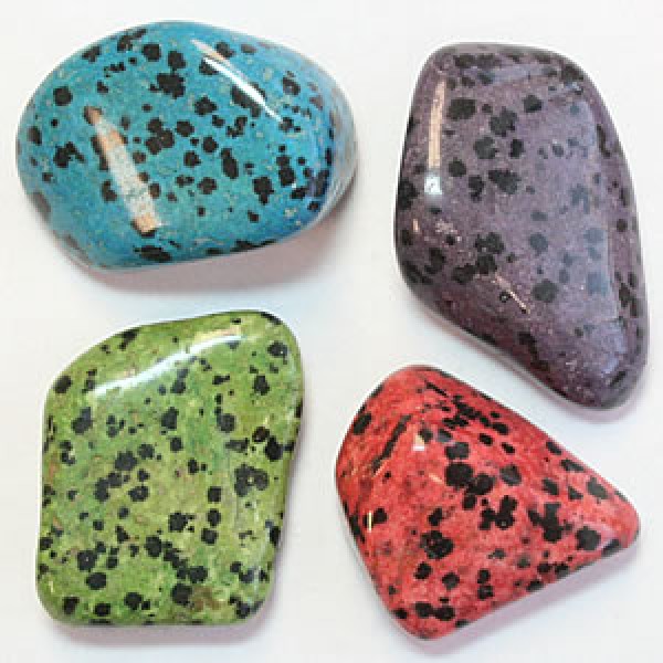 Dalmatian Stone, Multi-Color, Tumbled