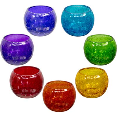 Ensemble de porte-bougie chakra Ensemble de porte-bougie chakra