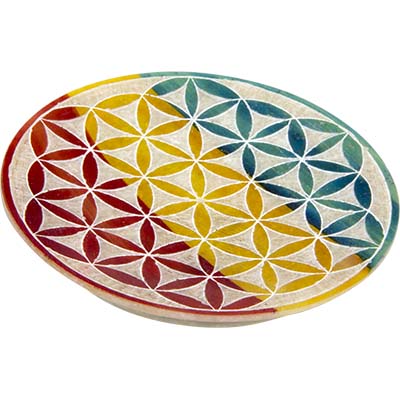 Fleur de vie encens plaque, multicolore Fleur de vie encens plaque, multicolore