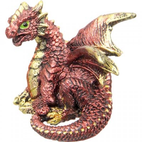 Mini Dragon Figurine: Red