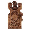 Statue de déesse Frigga assis, finition en bois Statue de déesse Frigga assis, finition en bois