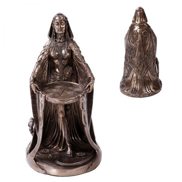 Celtic Goddess Danu Statue, Bronze Finish