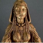 Celtic Goddess Danu Statue, Bronze Finish
