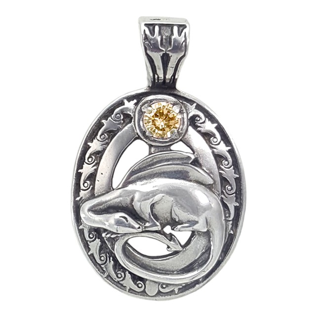 Pendentif de Trésor de Dragon : Citrine Pendentif de Trésor de Dragon : Citrine