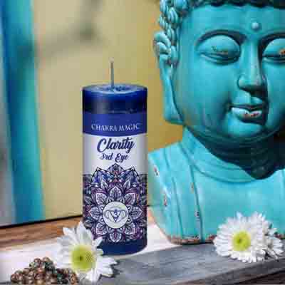 Bougie de Magick de chakra, troisième oeil Bougie de Magick de chakra, troisième oeil