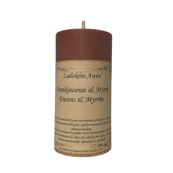 Bougie de rituel de soja: Frankincense & myrrhe Bougie de soja de Spell : Encens & myrrhe