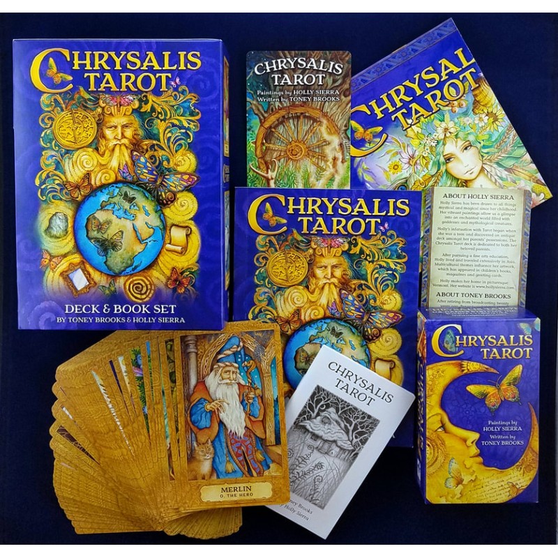 Jeu de Tarot de chrysalide et ensemble de livres Jeu de Tarot de chrysalide et ensemble de livres