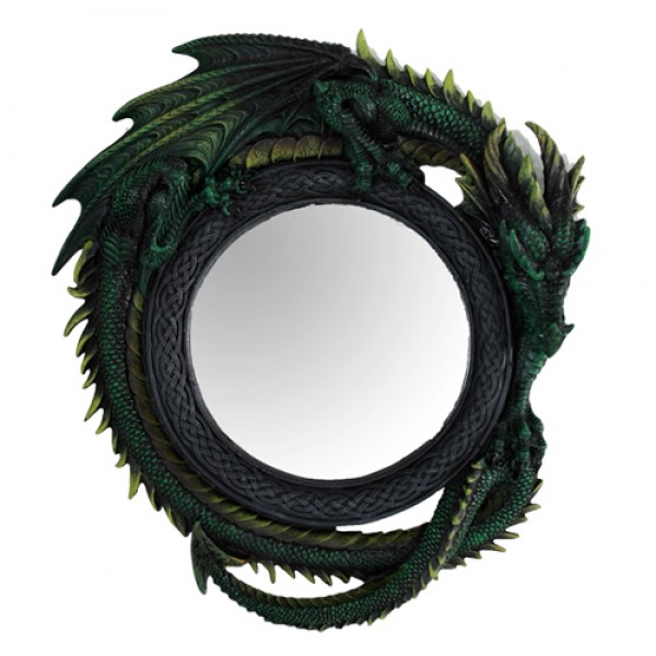 Miroir mural Dragon vert