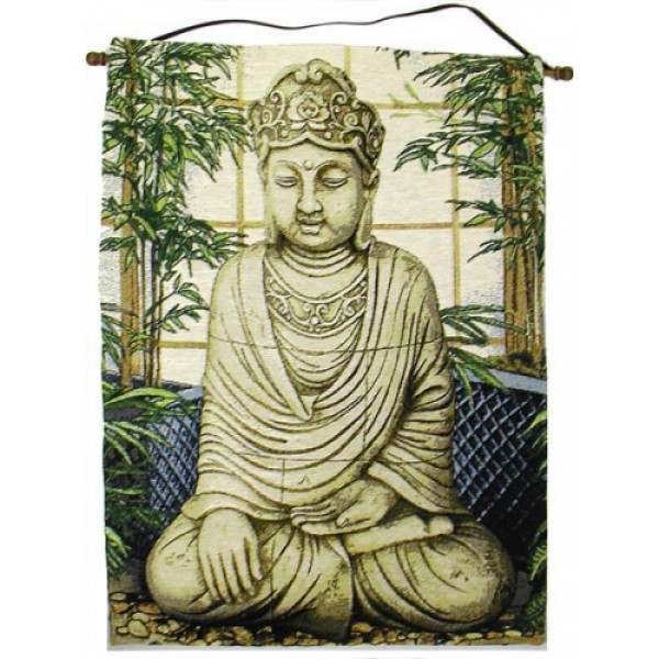 Tapisserie de Tenture murale Bouddha de jardin