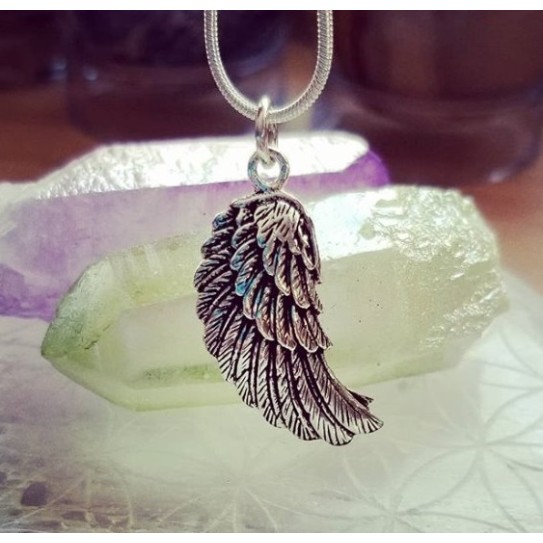 Angel Wing Pendant, Sterling