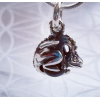 Dragon With Onyx Sphere Pendant