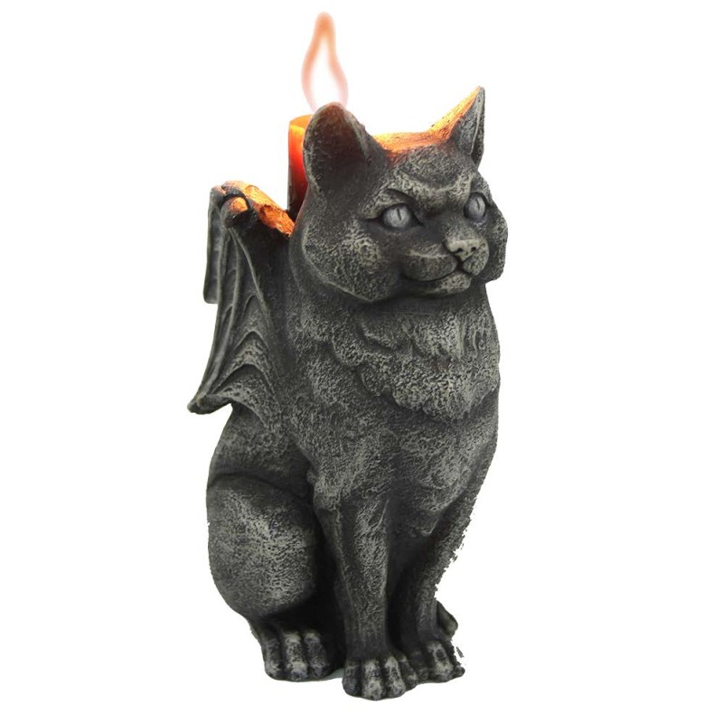 Gargoyle Cat Candle Holder Gargoyle Cat Candle Holder