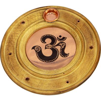 Porte encens, en bois OM