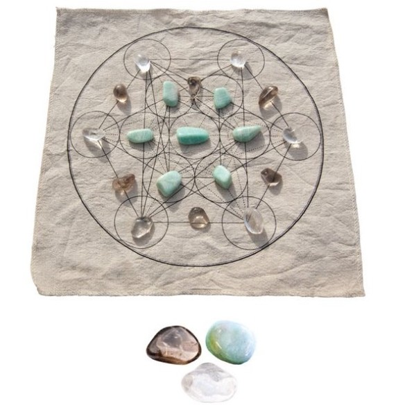 Crystal Healing Grid Set-cube de Metatron Crystal Healing Grid Set-cube de Metatron