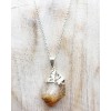 Pendentif Citrine brute, argent Pendentif Citrine brute, argent
