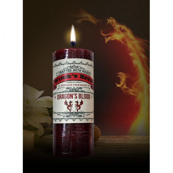 Dragon's Blood Pillar Candle - Witches Brew