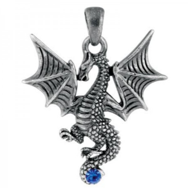 Blue Jewel Dragon Pendant