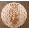 Crystal Grid: Owl & Flower Of Life Crystal Grid: Owl & Flower Of Life