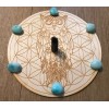Crystal Grid: Owl & Flower Of Life Crystal Grid: Owl & Flower Of Life