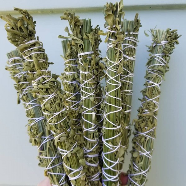 Sweetgrass & Rue Smudge Stick - Canadian Grown