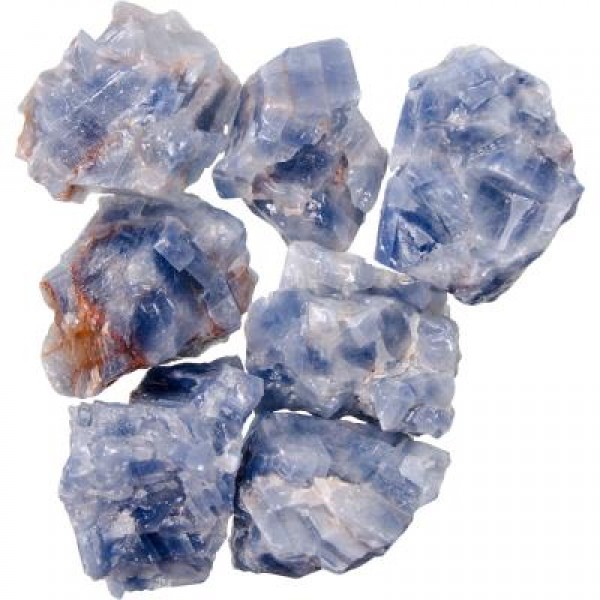 Calcite bleu, pierre brute