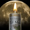 Tirage vers le bas de la bougie de la lune : pleine lune Tirage vers le bas de la bougie de la lune : pleine lune