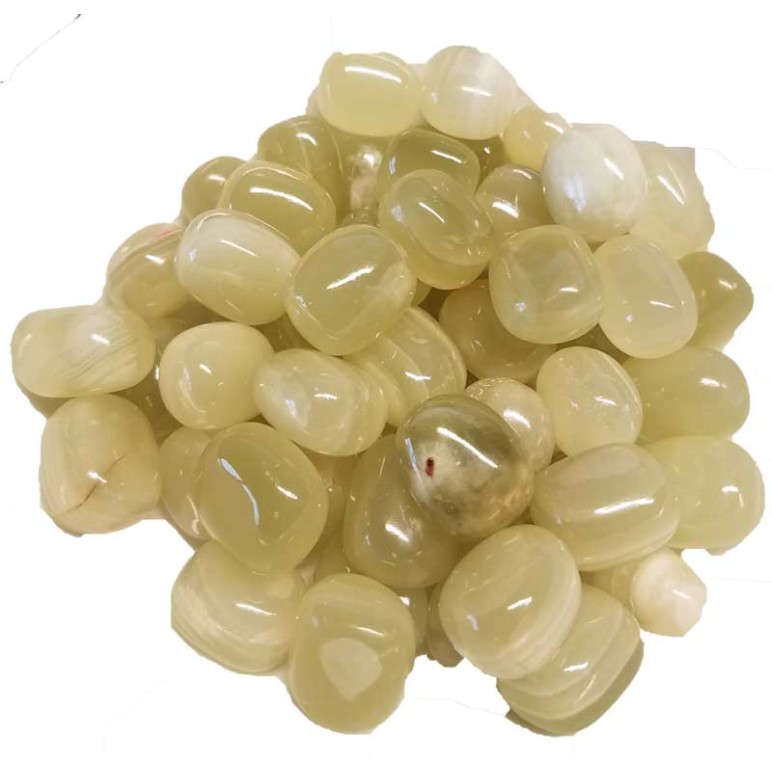 Green Calcite, Tumbled Green Calcite, Tumbled