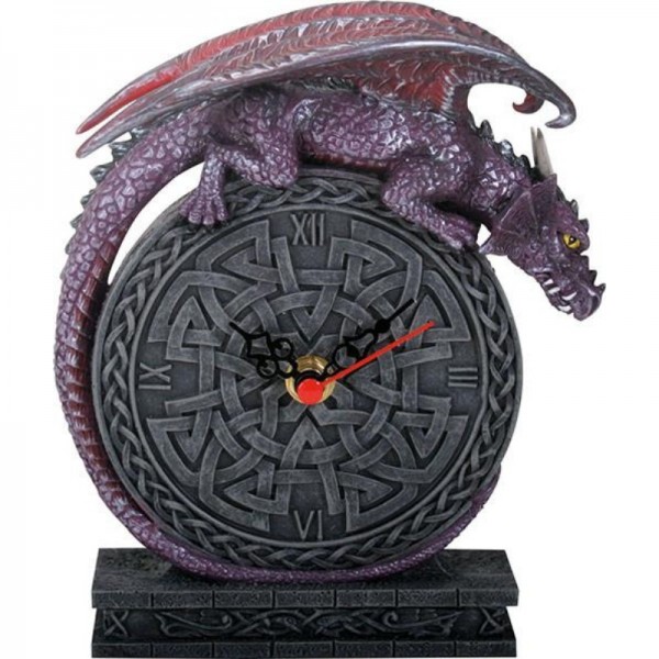 Horloge celtique de bureau de dragon