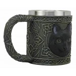 Black Cat Resin & Stainless Mug