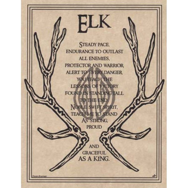 Altar Poster: Elk Prayer