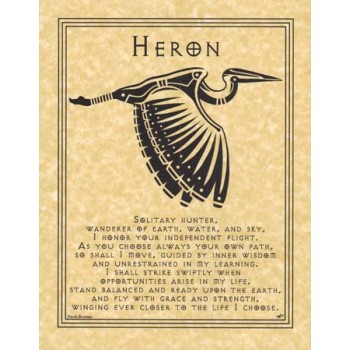 Affiche dautel : Prière de héron Affiche dautel : Prière de héron