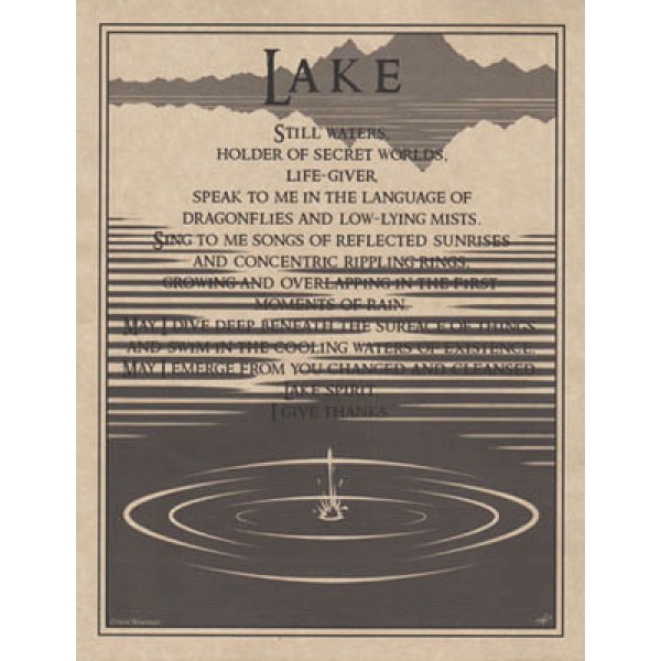 Altar Poster: Lake Prayer