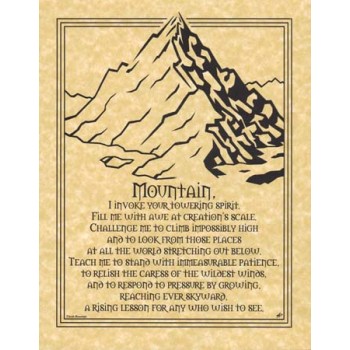 Affiche dautel : Prière de montagne Affiche dautel : Prière de montagne