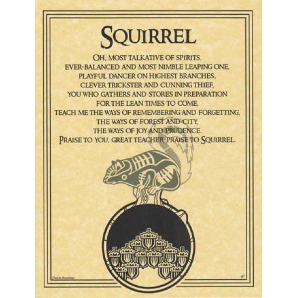 Altar Poster: Squirrel Prayer