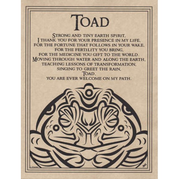 Affiche dautel : Prière de toad