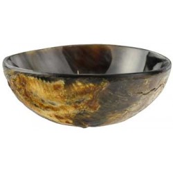 Offering Bowl, Carved Buffalo Horn