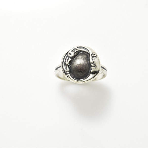 Mother Moon Ring, Sterling