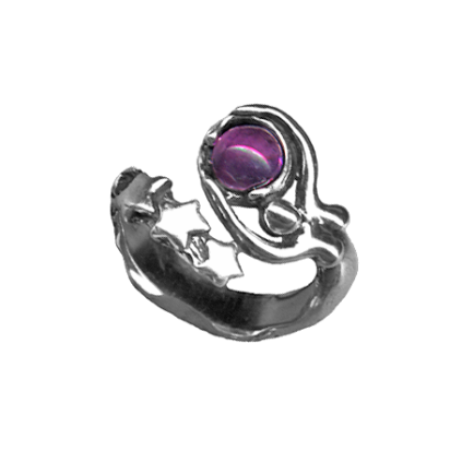 Starbirth Ring, Amethyst & Sterling Starbirth Ring, Amethyst & Sterling