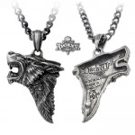 Dark Wolf Necklace - Alchemy Gothic