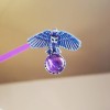 Pendant de hibou dAmethyst, Sterling Pendant de hibou dAmethyst, Sterling