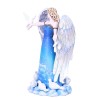 Statue bleue dange de colombe Statue bleue dange de colombe