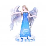 Blue Dove Angel Statue